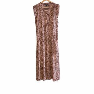 Willow & Clay Pink and Brown Patterned Blouse